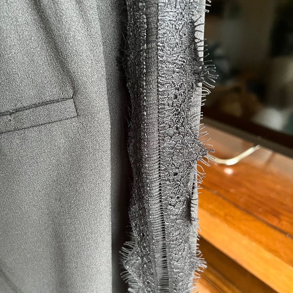 Black trousers lace and mesh detail down the sides XL - Picture 5 of 10